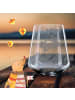 Mr. & Mrs. Panda Gravur Windlicht Fuchs Sterne mit Spruch in Transparent