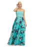 Vera Mont Abendkleid mit Cut-Outs in Mint/Dark Blue