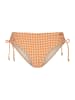 Beachlife Bikini höschen Pied de Poule in orange_white