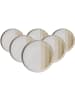 Ritzenhoff & Breker 6er Set Speiseteller Trio in ø 25 cm in Creme