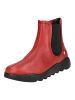 softinos Stiefelette Rot/Schwarz