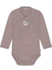 Normani Outdoor Sports 3er Set Baby-Body Wickelbody Toddler-Bodysuit in Anthrazit/Grau/Rosa