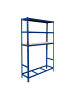 relaxdays Reifenregal in Blau - (B)120 x (H)180 x (T)40 cm