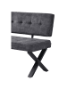 B&D Home Sitzbank KAREN in Anthrazit - (B)120 x (H)86 x (T)56 cm