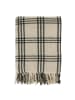 Chic Antique Aix Plaid aus Decke aus recycelter Baumwolle in weiss