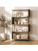 CALICOSY Bibliothek EKLO in Helles Holz - (W) 100  x (H) 174  x (L) 34  cm