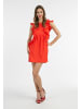 faina Damen Minikleid Mit Rüschen in Rot