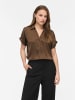 Vila VIENNA RAVENNA S/S TOP in Coffee Bean