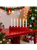 relaxdays 6 x LED Stabkerzen in Coffee