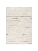 KADIMA DESIGN Wollteppich Linienstreifen Muster, Streifen, Wohnzimmer in Beige-Schwarz