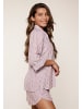 Linga Dore Linga Dore Pyjama set in Soft bordeaux stripe