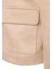 More & More softer, kurzer Blazer, Lederimitat in caramel