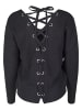 Urban Classics Urban Classics Damen Ladies Back Lace Up Sweater in black
