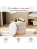 COSTWAY Sitzhocker mit Stauraum 35,5L in Beige