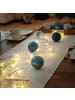 MARELIDA LED Seidenband Geschenkband in silber Länge 2,7m