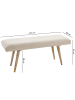 KADIMA DESIGN Sitzbank Polster | Comfort-Design, Stoffbezug, Langlebig in Beige