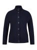 Rabe Strickjacke mit Stehkragen in Blau
