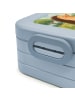 Mr. & Mrs. Panda Bento Box Igel Liebe Design ohne Spruch in Blau Pastell
