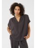 Kaffe Kurzarm-Bluse KAmilia Loose fit in Black Oyster