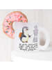 Mr. & Mrs. Panda Becher Pinguin Museum besuchen mit Spruch in Transparent