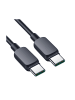 COFI 1453 Datenkabel Multi-Color Series Ladekabel USB-C/USB-C-Kabel 100 W 1,2 m in Schwarz