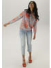 Aniston SELECTED Shirtbluse in orange-hellblau-weiß