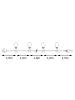 SATISFIRE Garten Party Lichterkette Illu 10x LED Edison Filament 10m schwarz