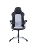 Beliani Chefsessel EXPLORER in Grau/Schwarz/Silber - (W) 68 x (H) 120 x (L) 68 cm