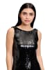 Vera Mont Abendkleid mit U-Boot-Ausschnitt in Schwarz