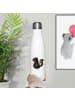 Mr. & Mrs. Panda Thermosflasche Stinktier Blume ohne Spruch in Weiß