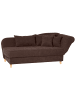 58 aufm Kessel RECAMIERE mit Armteil rechts klappbar Katia Veloursstoff Buche/braun