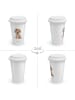 Mr. & Mrs. Panda To Go Becher Hund Dame ohne Spruch in Weiß