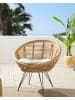 Beliani Cocktailsessel MARATEA in Naturfarben/Schwarz/Beige