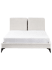 Beliani Doppelbett MELLE in Weiß/Schwarz - (W) 155 x (H) 98 x (L) 240 cm