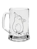 Mr. & Mrs. Panda Bierkrug Avocado Feier ohne Spruch in Transparent