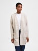 SELECTED FEMME Lange Strickjacke mit Taschen Stretch Casal Cardigan SLFLULU in Beige-2