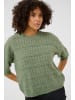 Kaffe Strickpullover KAmonia Loose fit in Sea Spray Melange