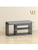 HOMCOM Schuhbank-86L x 30B x 45,4H cm-Grau