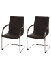 MCW 2er-Set Konferenzstuhl Perm, Braun