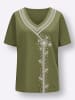 Sieh an! V-Shirt in oliv