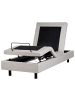 Beliani Einzelbett DUKE in Beige/Schwarz - (W) 90 x (H) 37 x (L) 200 cm