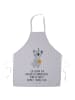 Mr. & Mrs. Panda Schürze Koala Geschenk mit Spruch in Grau Pastell
