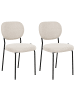 Beliani 2er-Set Esszimmerstuhl LOLETA in Beige