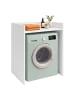 relaxdays Waschmaschinenschrank in Weiß - (B)66 x (H)97 x (T)61 cm