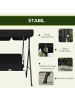 Outsunny Hollywoodschaukel 172L x 110B x 153H cm Schwarz