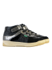 Kickers Sneakers Montante aus Leder Kind Kickalien Schwarz