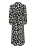 Kaffe Kleid KAamber Regular fit in Black/Turtledove Flower Print