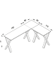 VCM  X Schreibtisch Eckschreibtisch L Form 220x190x80 in Silber / Anthrazit