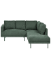 Beliani Ecksofa BREDA in Grün/Schwarz - (W) 210 x (H) 75 x (L) 200 cm linksseitig