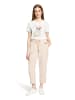 BETTY & CO Casual-Hose mit elastischem Bund in Taupe/Cream